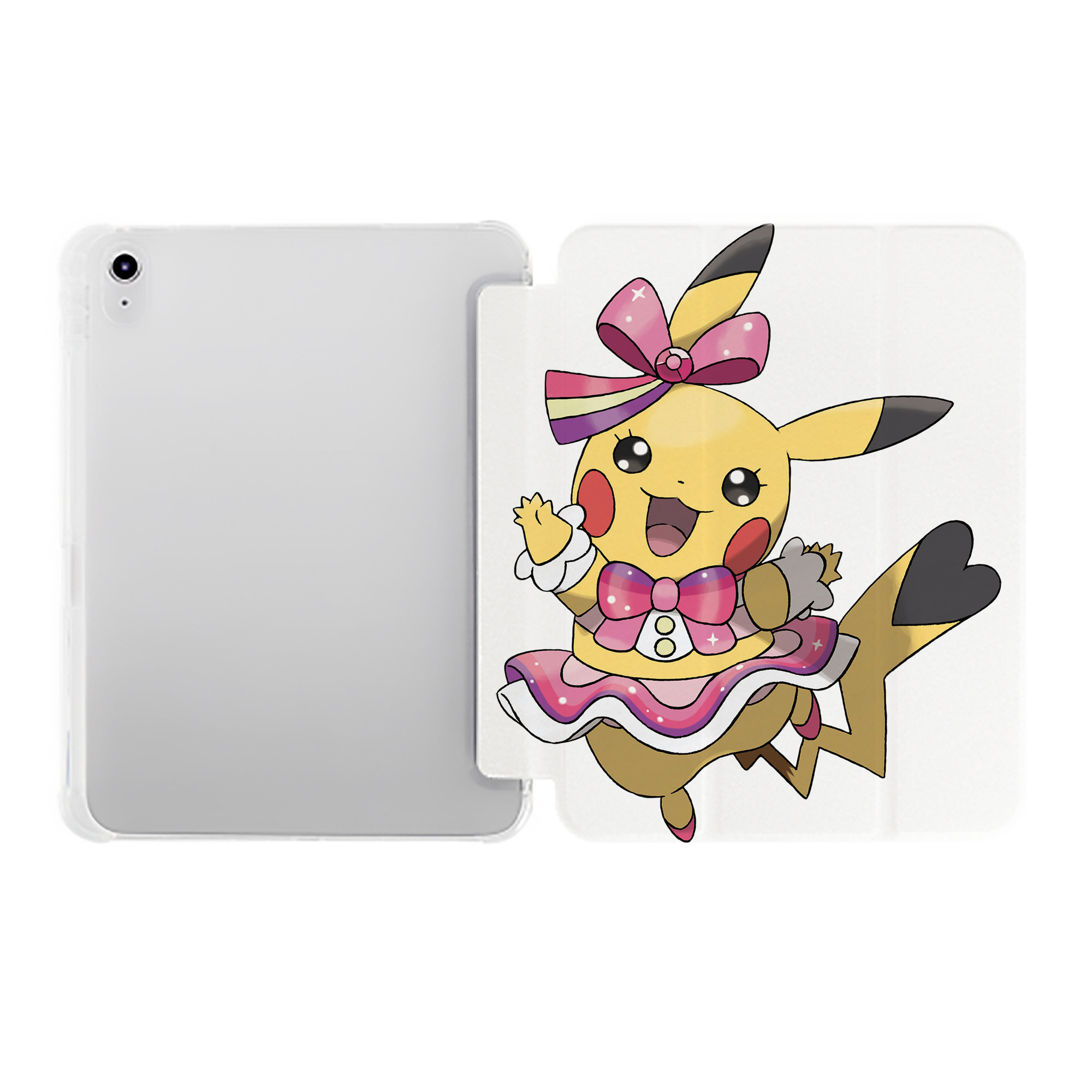 （画像用） ポケットモンスター Pokémon IPad ケース ペン収納付き 三つ折りスタンド PUレザー×シリコン 対応機種9.5/10.5/10.9インチ